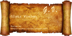 Glatz Vivien névjegykártya